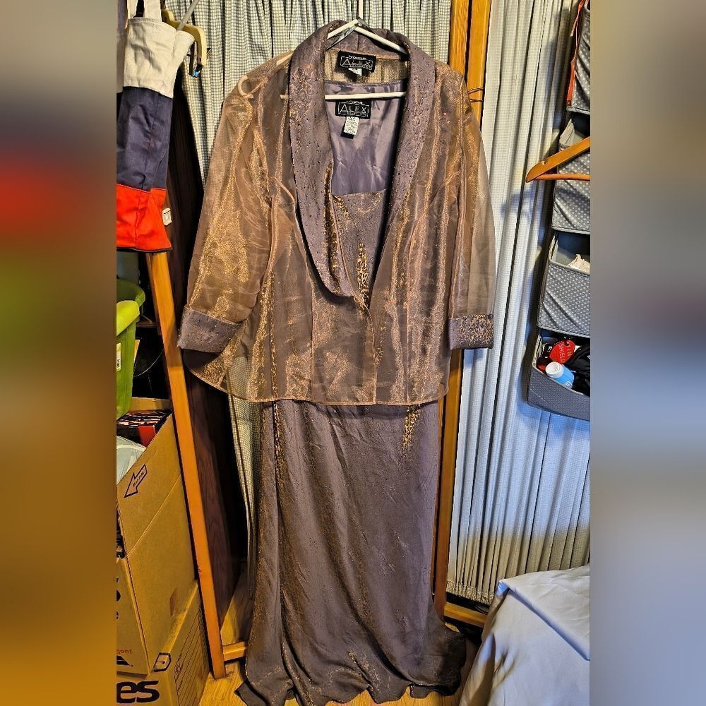 Alex evenings beaded dress